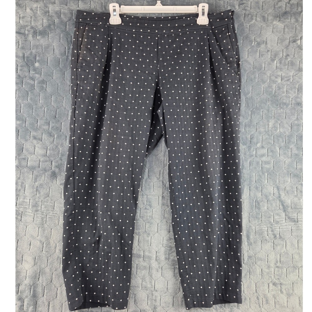 Nike Golf Tour Performance Dri-FIT Polka Dot Pants Grey White Size 14 Side Zip